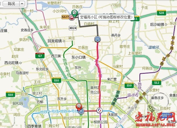 宏福苑小区到牡丹园小区坐车五种线路放送宝典